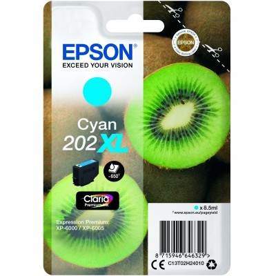 EPSON Singlepack Cyan 202XL Claria Premium Ink