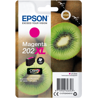EPSON Singlepack Magenta 202XL Claria Premium Ink