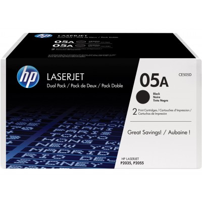 HP Laserjet P2035/2055D/2055DN Toner Negro (Pack 2)